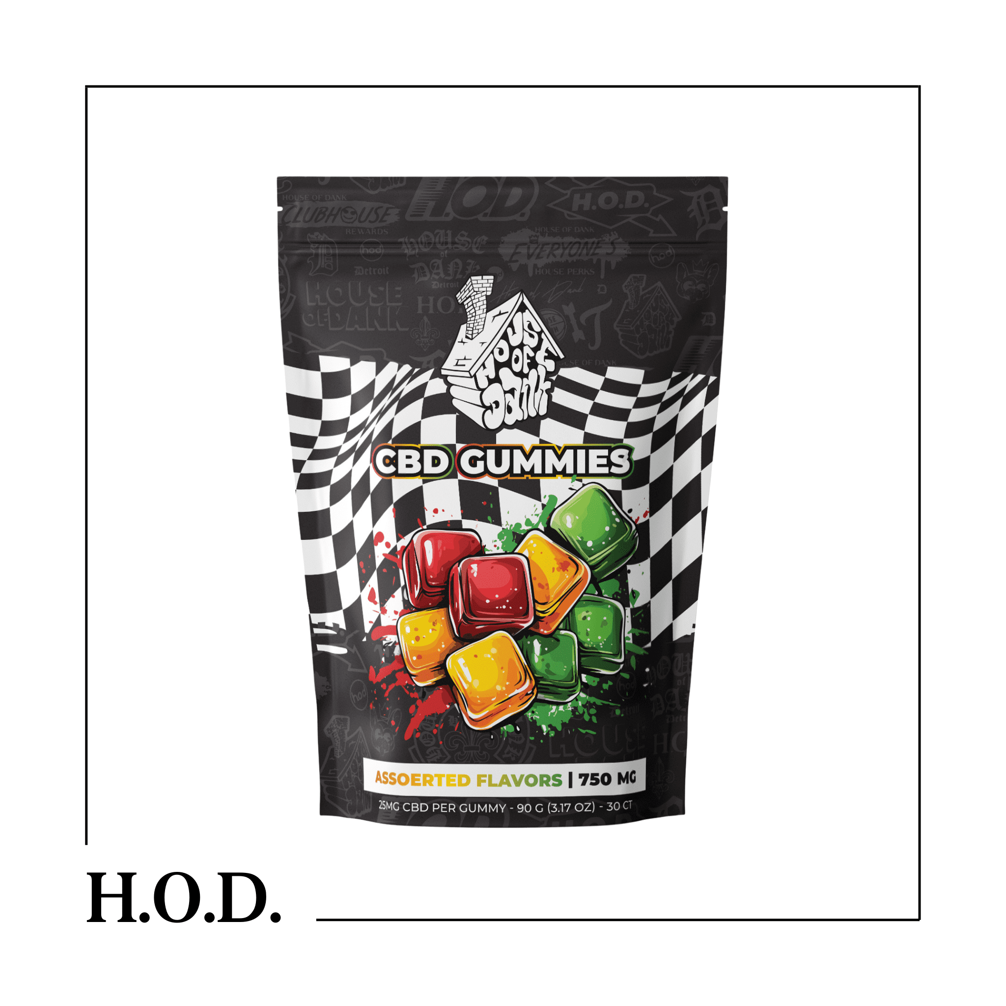H.O.D. CBD Wellness Gummies 25mg 30ct