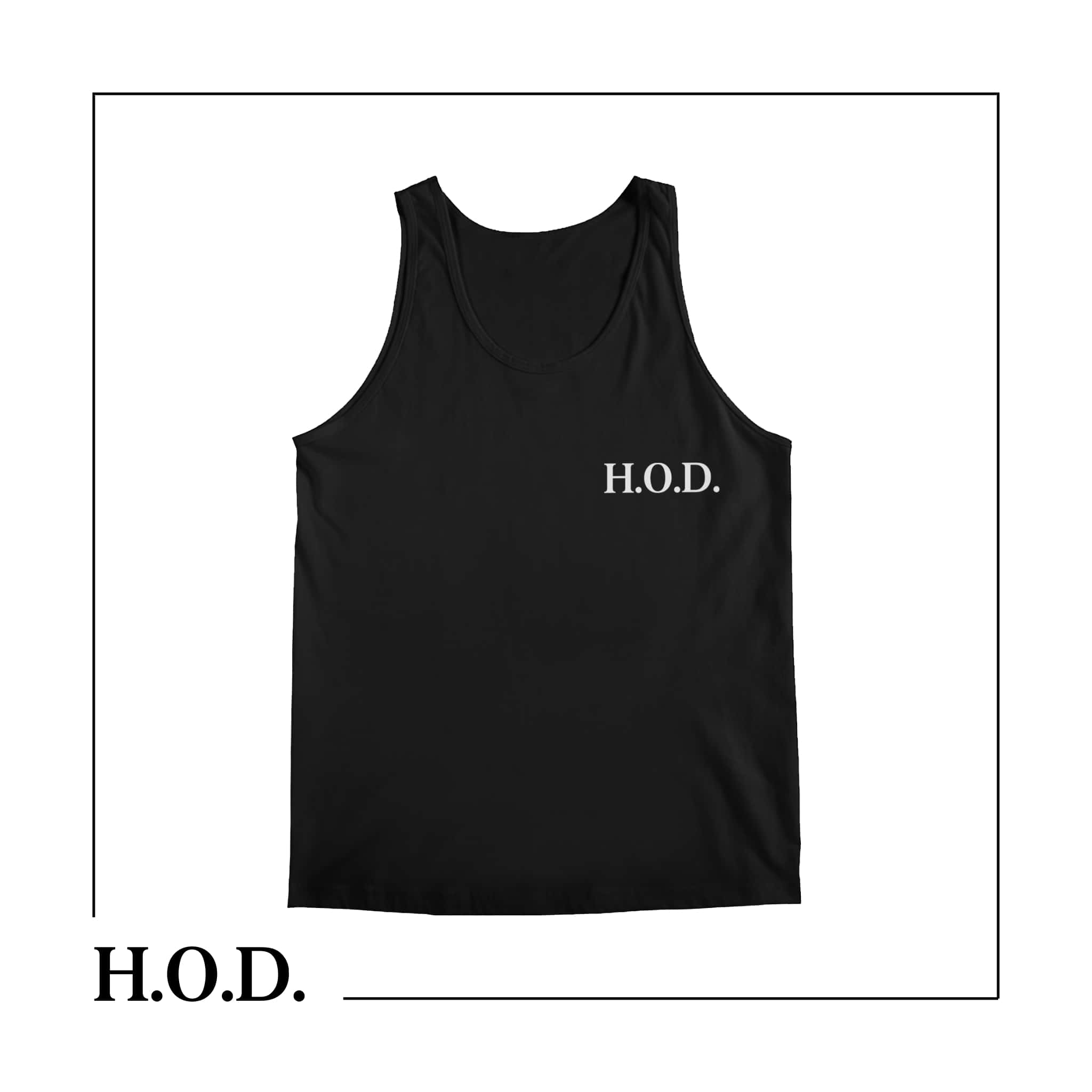 H.O.D. Black Muscle Tank 3XL