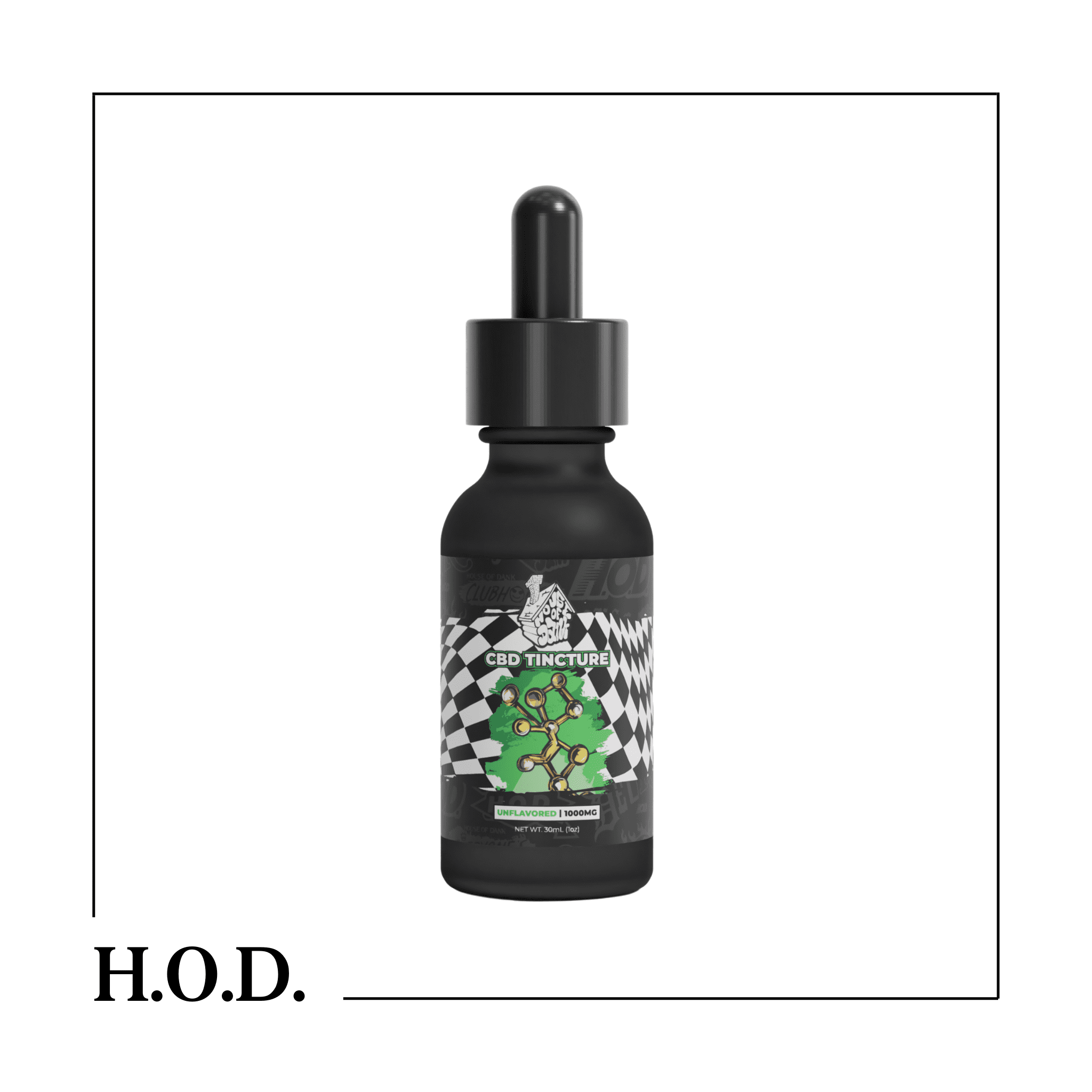 H.O.D. CBD Unflavored Tincture 1000mg