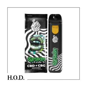 H.O.D. CBD + CBG Spirit Disposable 1g