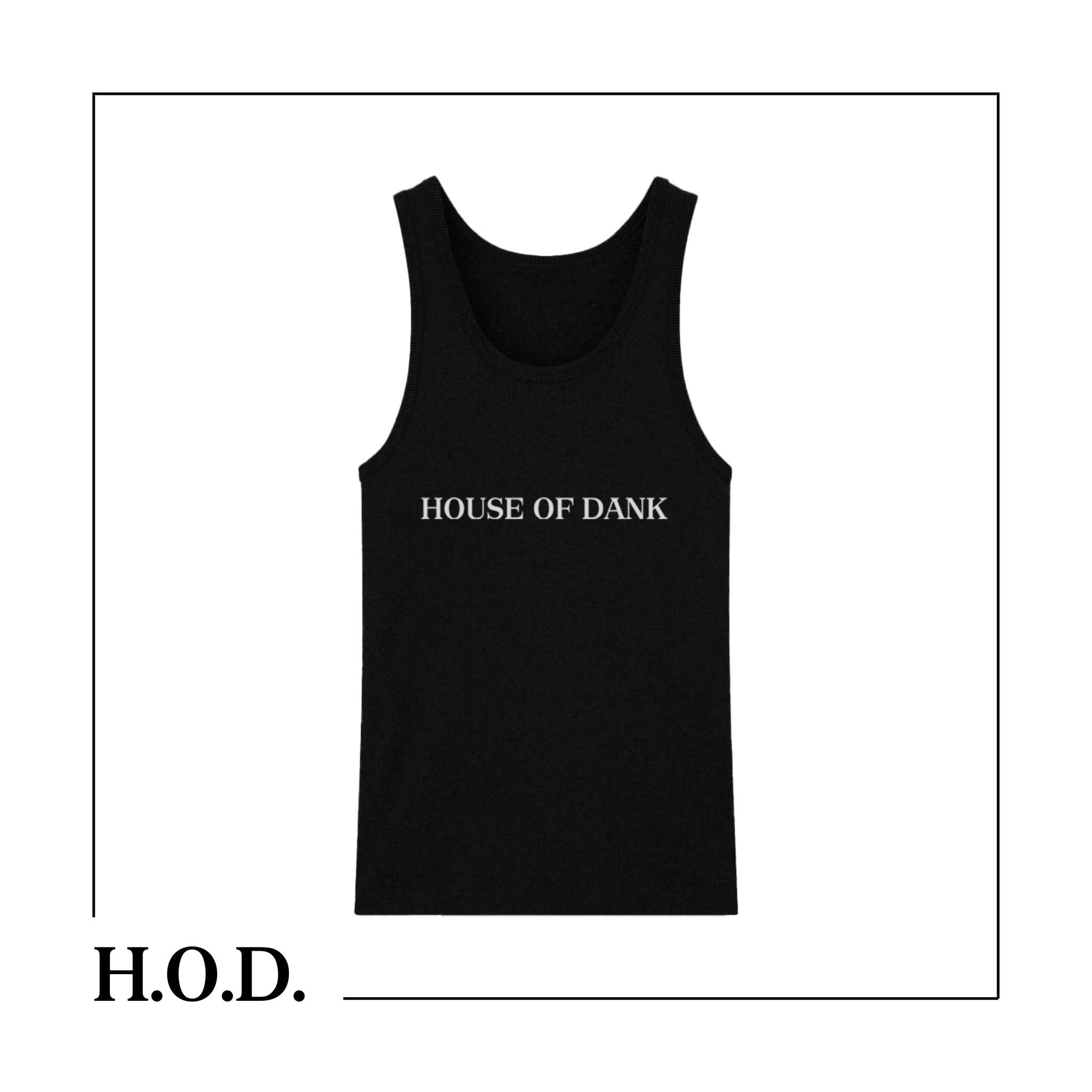 H.O.D. OG Black Ribbed Tank