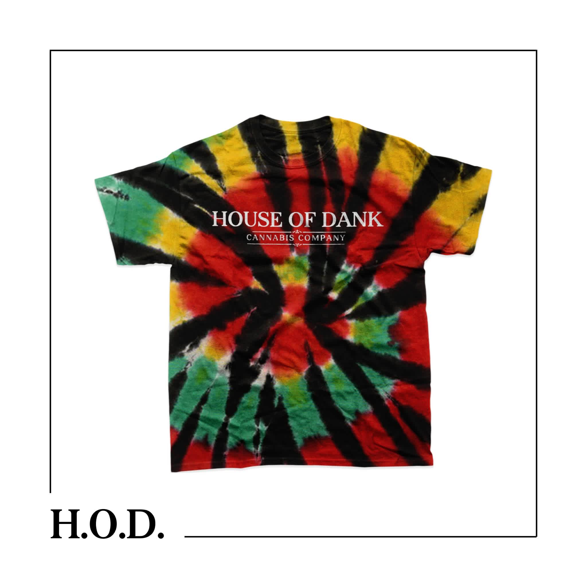 H.O.D. OG Multicolor Tye Dye Short Sleeve Tee M