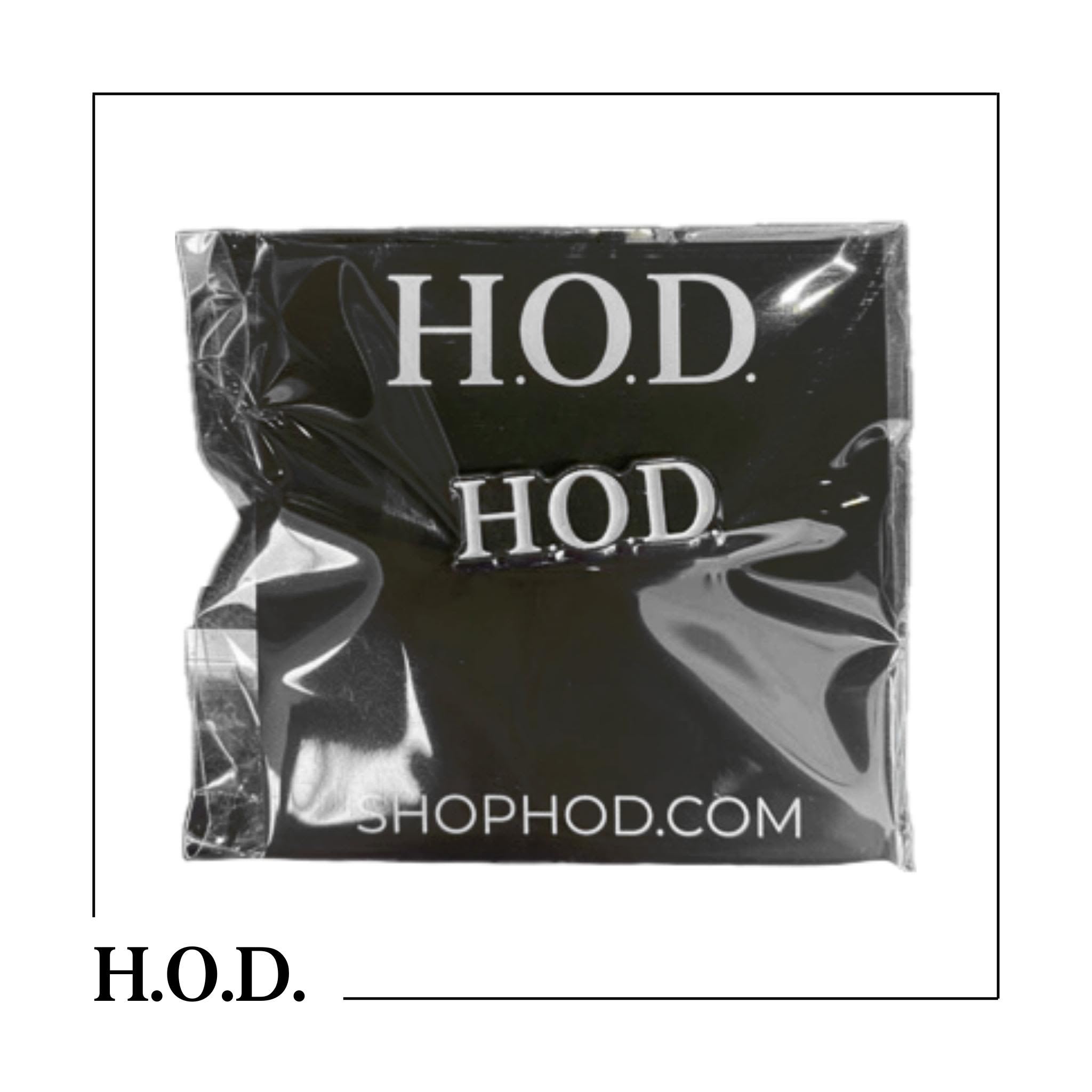 H.O.D. OG White Enamel Pin