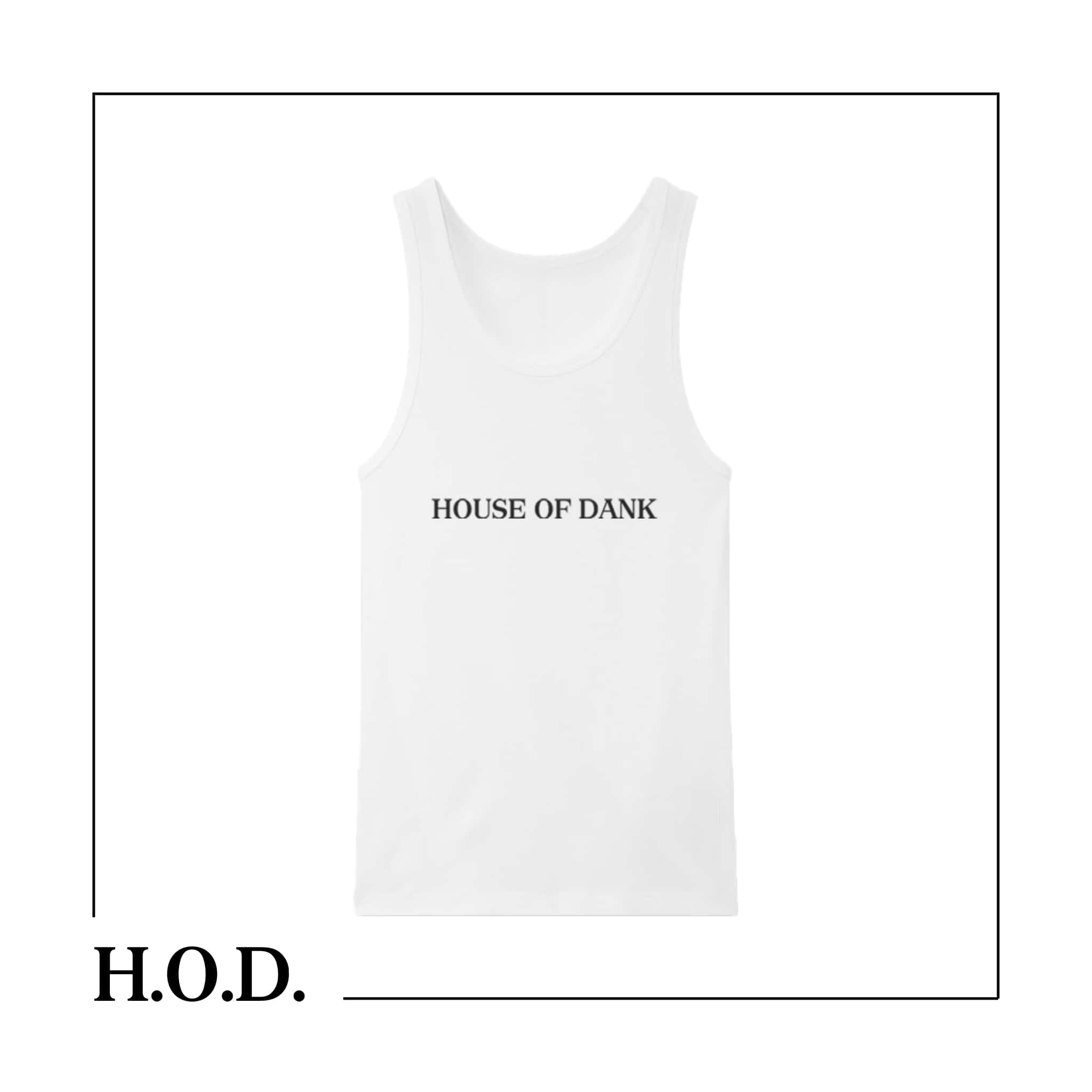 H.O.D. OG White Ribbed Tank