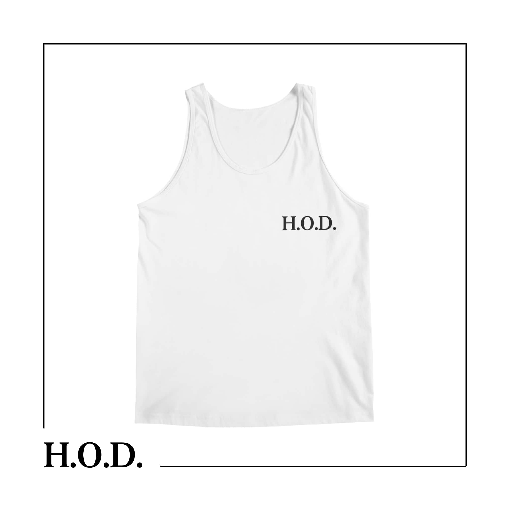 H.O.D. White Muscle Tank XL