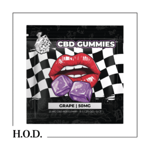 H.O.D. CBD Grape Gummy 25mg 2ct