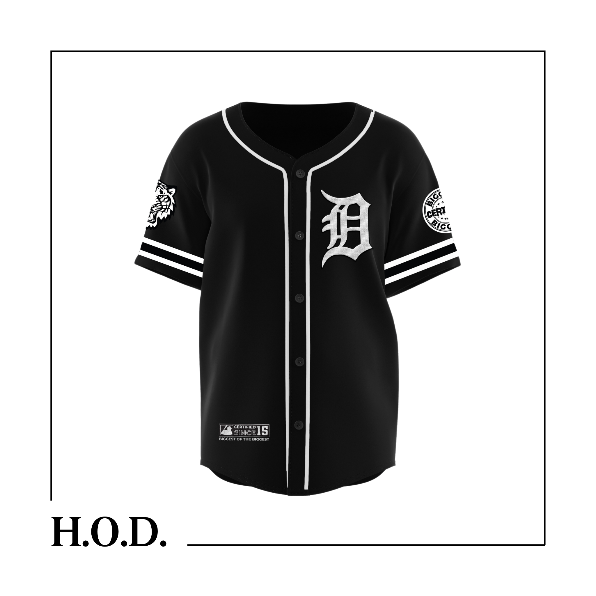 H.O.D. x Detroit Tigers Black Jersey