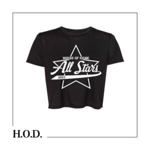 H.O.D. 420 All-Star Black Short Sleeve Crop Tee