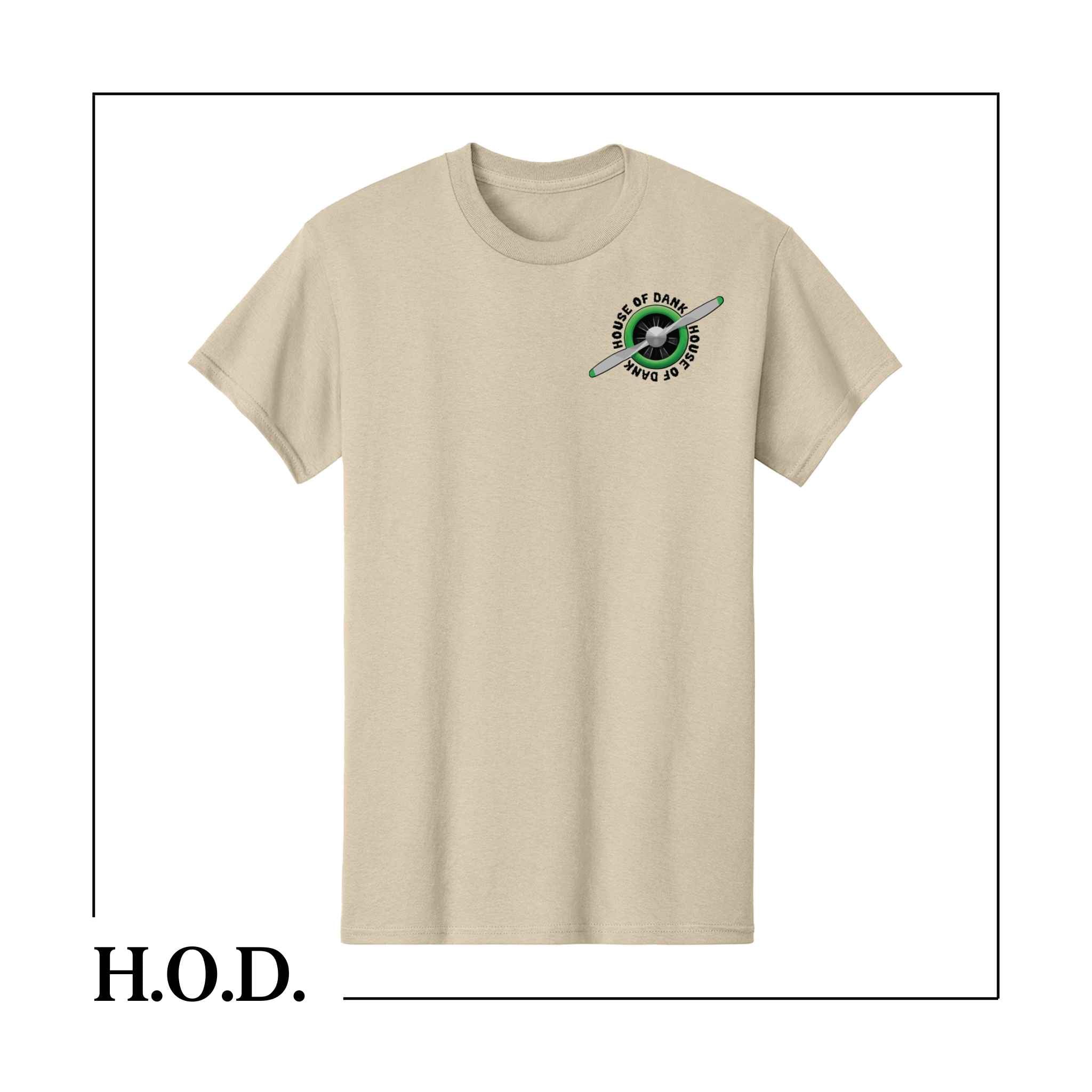 H.O.D. x A.B.E. We Take You Higher Short Sleeve Tee Sand M