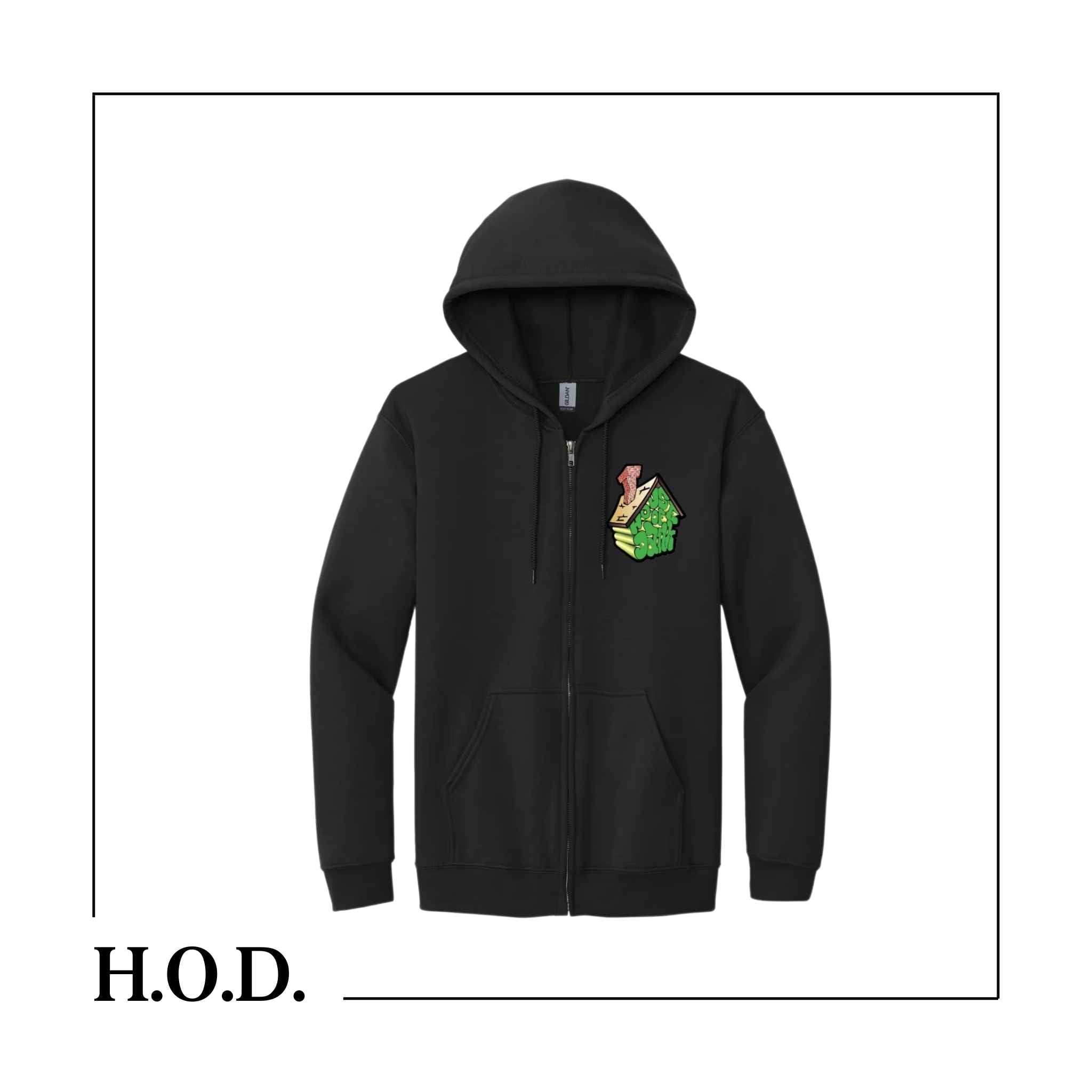 H.O.D. House Dank Definition Black Zip-Up Hoodie