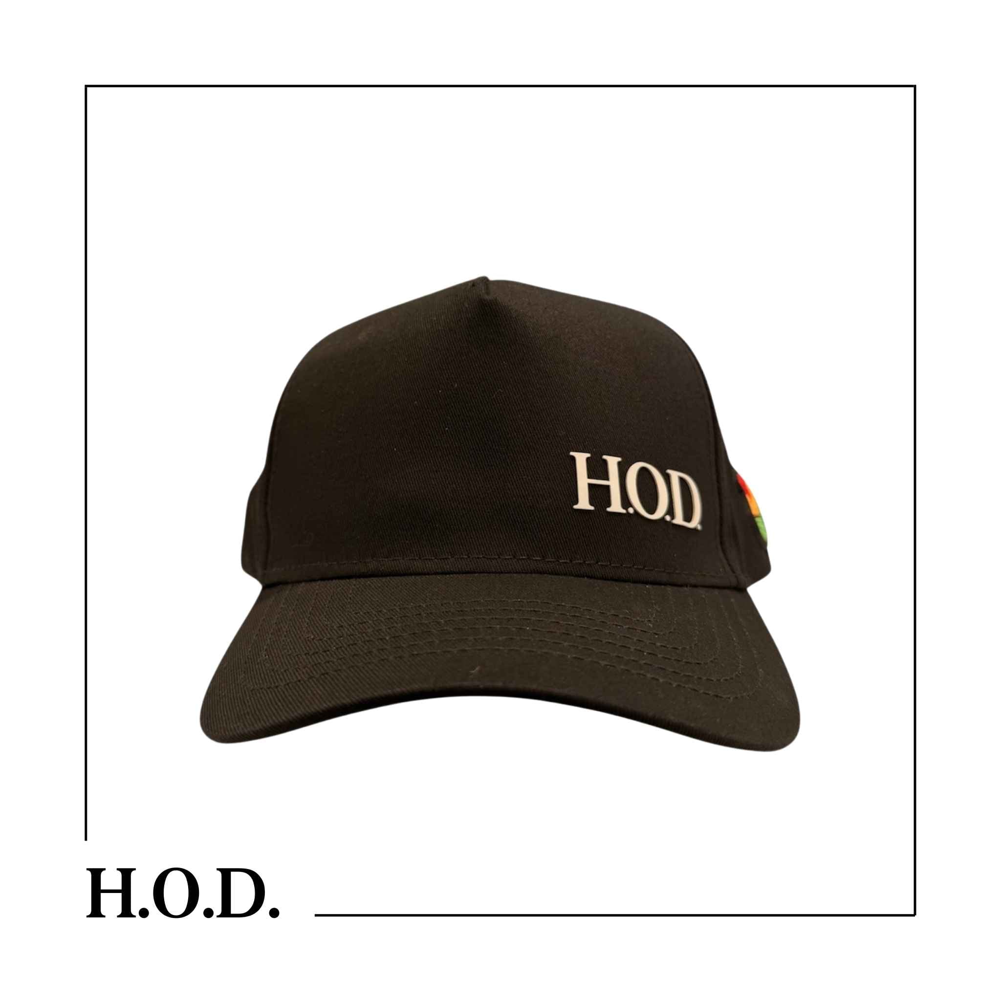 H.O.D. Icon & House Black Curved Snapback Hat