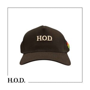 H.O.D. Embroidered Icon & House Black Curved Snapback Hat