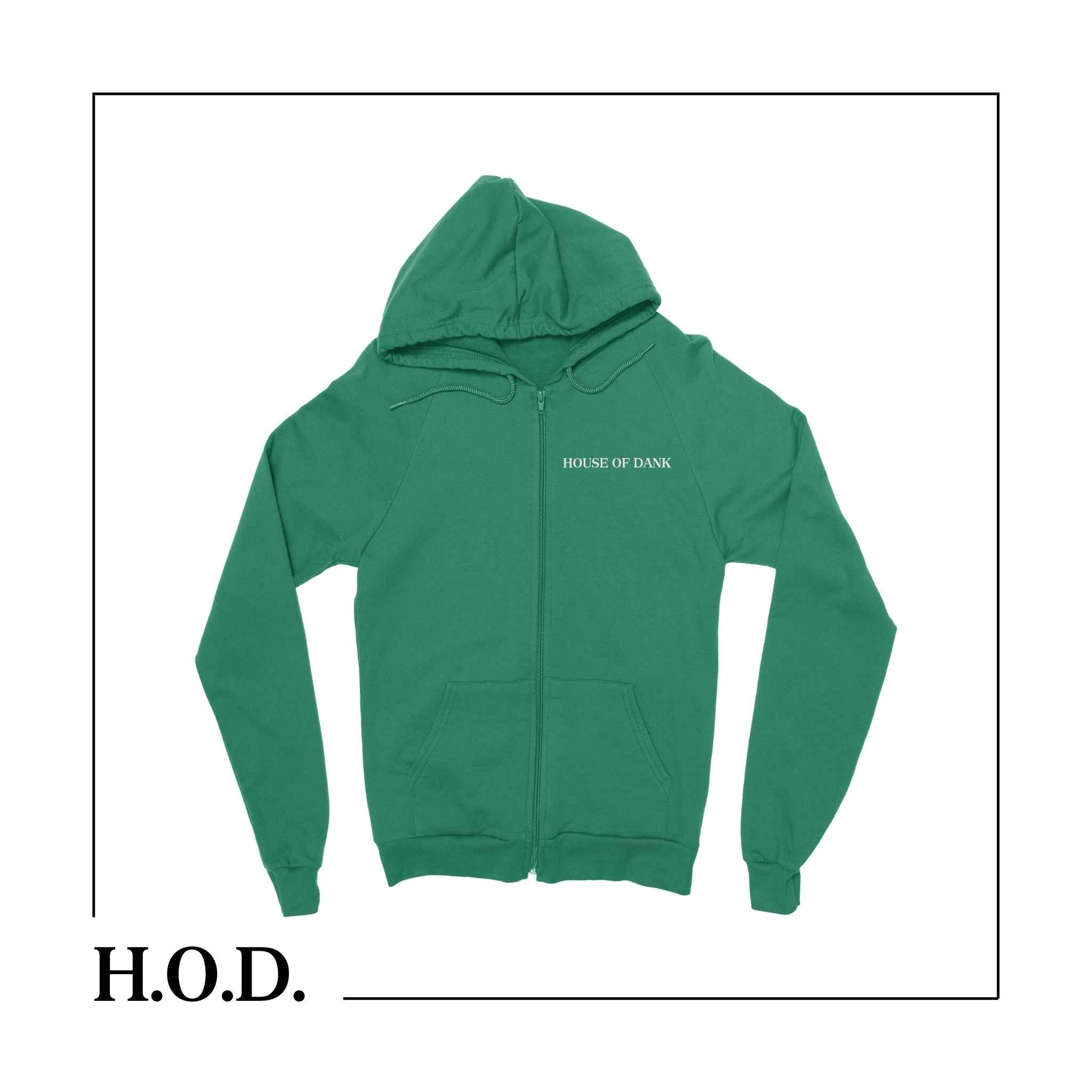 H.O.D. OG x Comfort Green Zip-Up Hoodie