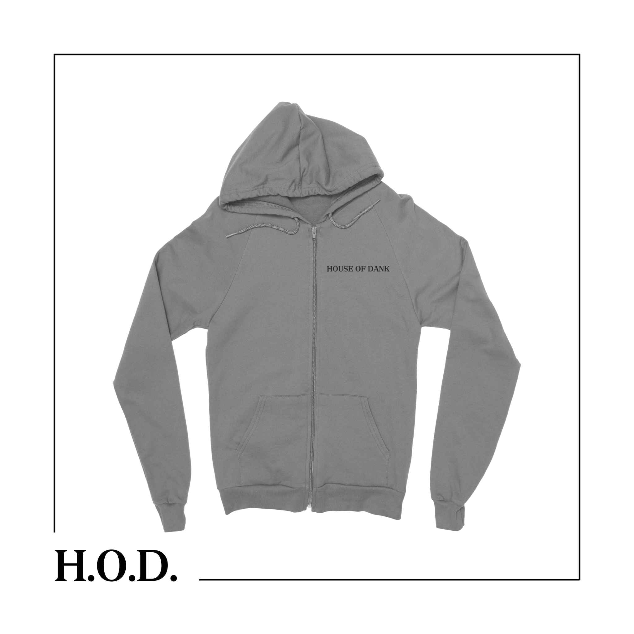 H.O.D. OG x Comfort Gray Zip-Up Hoodie