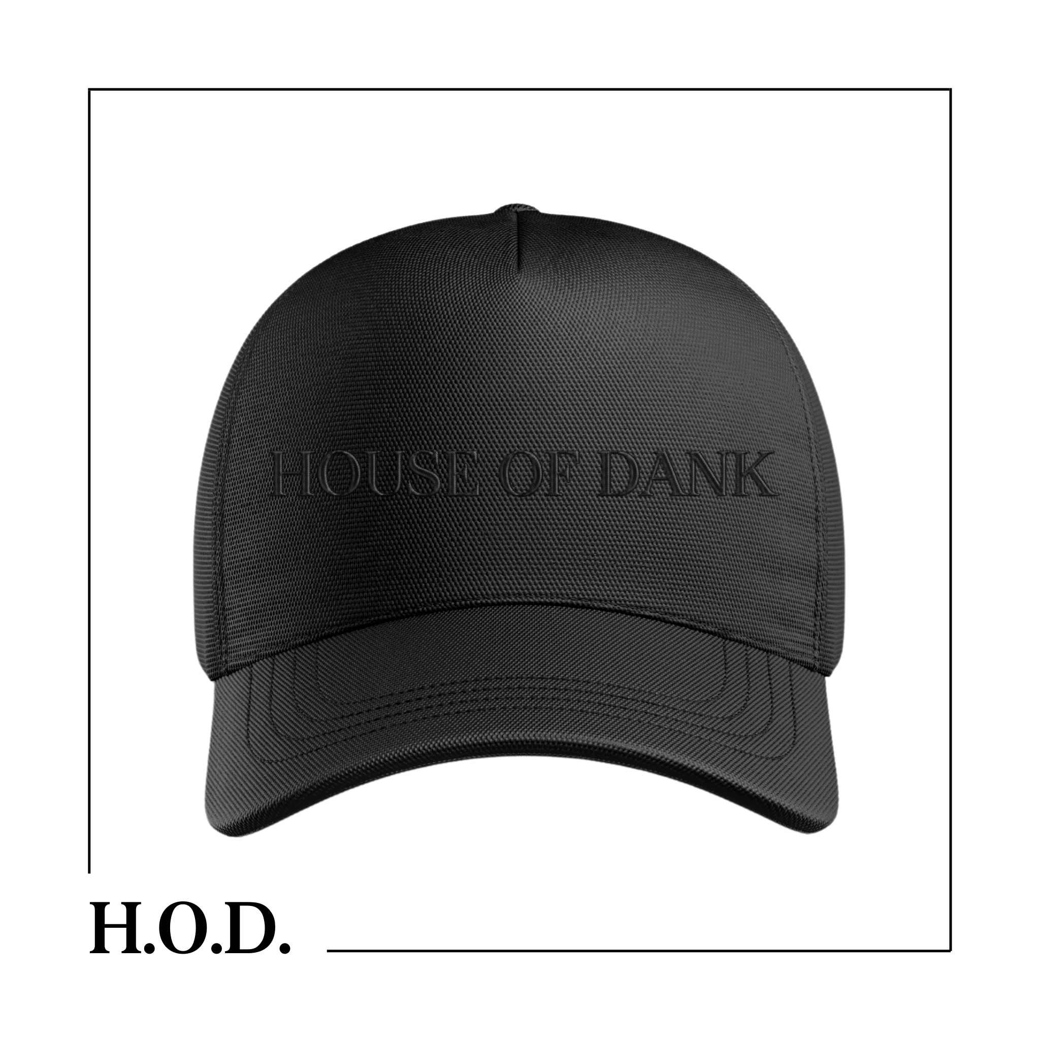 H.O.D. OG &amp; House Black Curved Snapback Hat