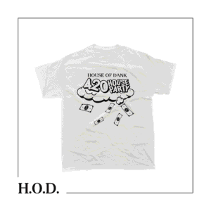 H.O.D. 420 House Party White T-Shirt XL